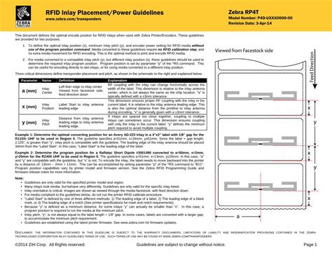 zebra rfid inlay placement|RFID Transponder Inlay Placement Guidelines .